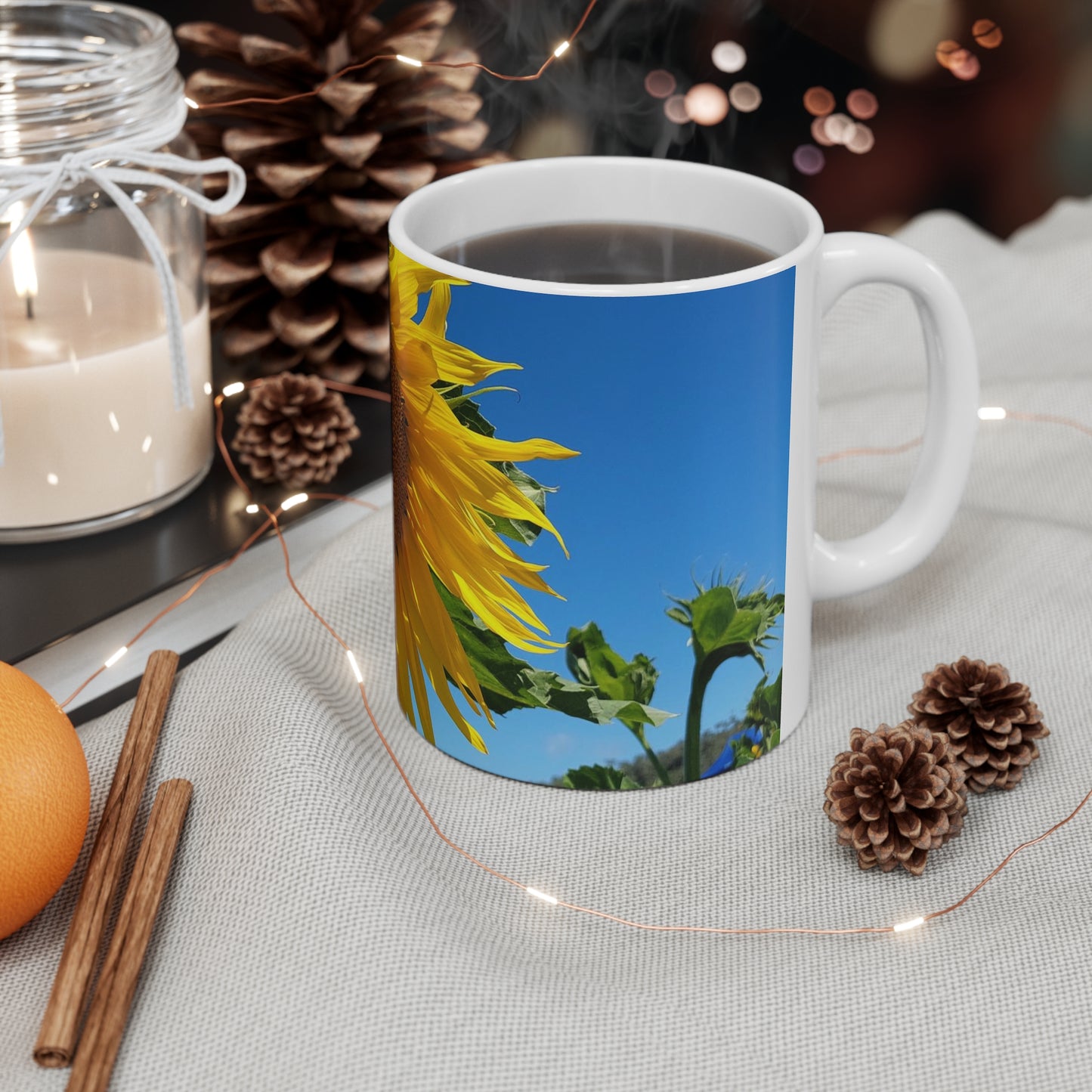 Sunflowers Ceramic Coffee Cup