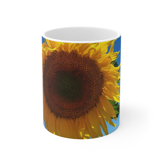 Ceramic Coffee Cup ( sunflowers)